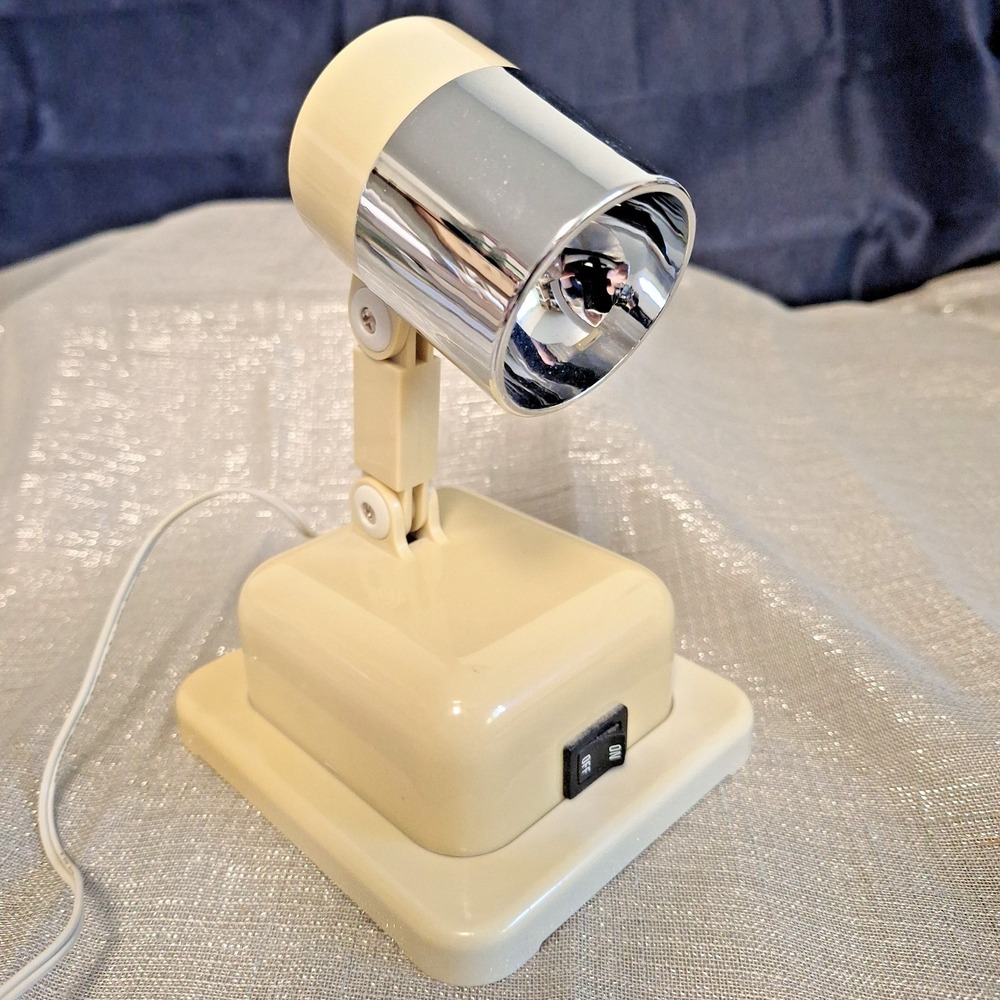 Vintage Corded Floxite Compact Desk Light Lamp Wall Mount Tabletop with bracket - Picture 10 of 13